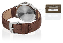 Laden Sie das Bild in den Galerie-Viewer, Maurice Lacroix Eliros Date EL1118-SS001-113-1 Herren-Armbanduhr mit braunem Lederband NEU OVP. mit Box Papiere 2 Jahre Hersteller-Garantie