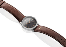 Laden Sie das Bild in den Galerie-Viewer, Maurice Lacroix Eliros Date Ladies Damenuhr EL1094-SS001-311-1 Zifferblatt anthrazit Lederband braun  NEU OVP. mit Box + Garantie