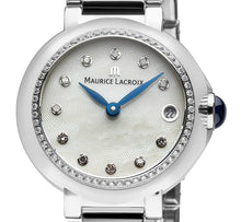 Laden Sie das Bild in den Galerie-Viewer, Maurice Lacroix Fiaba Diamonds Round Date FA1003-SD502-170-1 | Damen-Armbanduhr Ø 28 mm | besetzt mit 71 echten Diamanten 0,32 cts | NEU OVP. &amp; 2 Jahre Garantie
