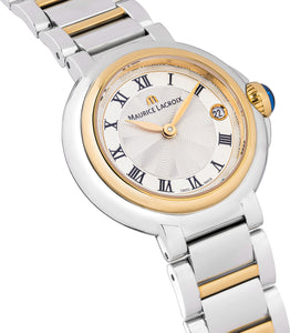 Maurice Lacroix Fiaba Round Date Damen-Armbanduhr FA1003-PVP13-110-1 Stahl-Gold bicolor Gehäuse-Ø 28 mm NEU OVP. mit Box Papiere 2 Jahre Hersteller-Garantie