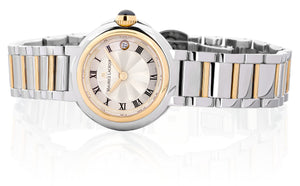 Maurice Lacroix Fiaba Round Date Damen-Armbanduhr FA1003-PVP13-110-1 Stahl-Gold bicolor Gehäuse-Ø 28 mm NEU OVP. mit Box Papiere 2 Jahre Hersteller-Garantie