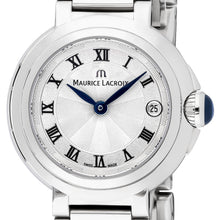 Laden Sie das Bild in den Galerie-Viewer, Maurice Lacroix Fiaba Round Date Damen-Armbanduhr FA1003-SS002-110-1 Gehäuse-Ø 28 mm Saphirglas Swiss Made mit Box Papiere 2 Jahre Hersteller-Garantie