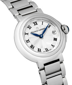 Maurice Lacroix Fiaba Round Date Damen-Armbanduhr FA1003-SS002-110-1 Gehäuse-Ø 28 mm Saphirglas Swiss Made mit Box Papiere 2 Jahre Hersteller-Garantie