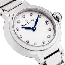 Laden Sie das Bild in den Galerie-Viewer, Maurice Lacroix Fiaba Round Date Diamonds Ø 28 mm FA1003-SS002-170-1 | Damen-Armbanduhr | 11 echte Diamanten | Saphirglas | Swiss Made | Edelstahl | Box &amp; Papiere | 2 Jahre Hersteller-Garantie