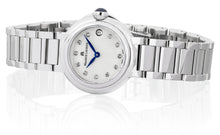 Laden Sie das Bild in den Galerie-Viewer, Maurice Lacroix Fiaba Round Date Diamonds Ø 28 mm FA1003-SS002-170-1 | Damen-Armbanduhr | 11 echte Diamanten | Saphirglas | Swiss Made | Edelstahl | Box &amp; Papiere | 2 Jahre Hersteller-Garantie