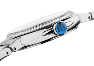 Maurice Lacroix Fiaba Round Date Diamonds FA1004-SD502-170-1 Damenuhr Gehäuse/Band Edelstahl poliert mit 79 Diamanten NEU OVP. mit 2 Jahren Hersteller-Garantie Box Papiere