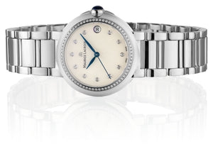 Maurice Lacroix Fiaba Round Date Diamonds FA1004-SD502-170-1 Damenuhr Gehäuse/Band Edelstahl poliert mit 79 Diamanten NEU OVP. mit 2 Jahren Hersteller-Garantie Box Papiere