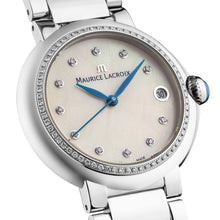 Laden Sie das Bild in den Galerie-Viewer, Maurice Lacroix Fiaba Round Date Diamonds FA1004-SD502-170-1 Damenuhr Gehäuse/Band Edelstahl poliert mit 79 Diamanten NEU OVP. mit 2 Jahren Hersteller-Garantie Box Papiere