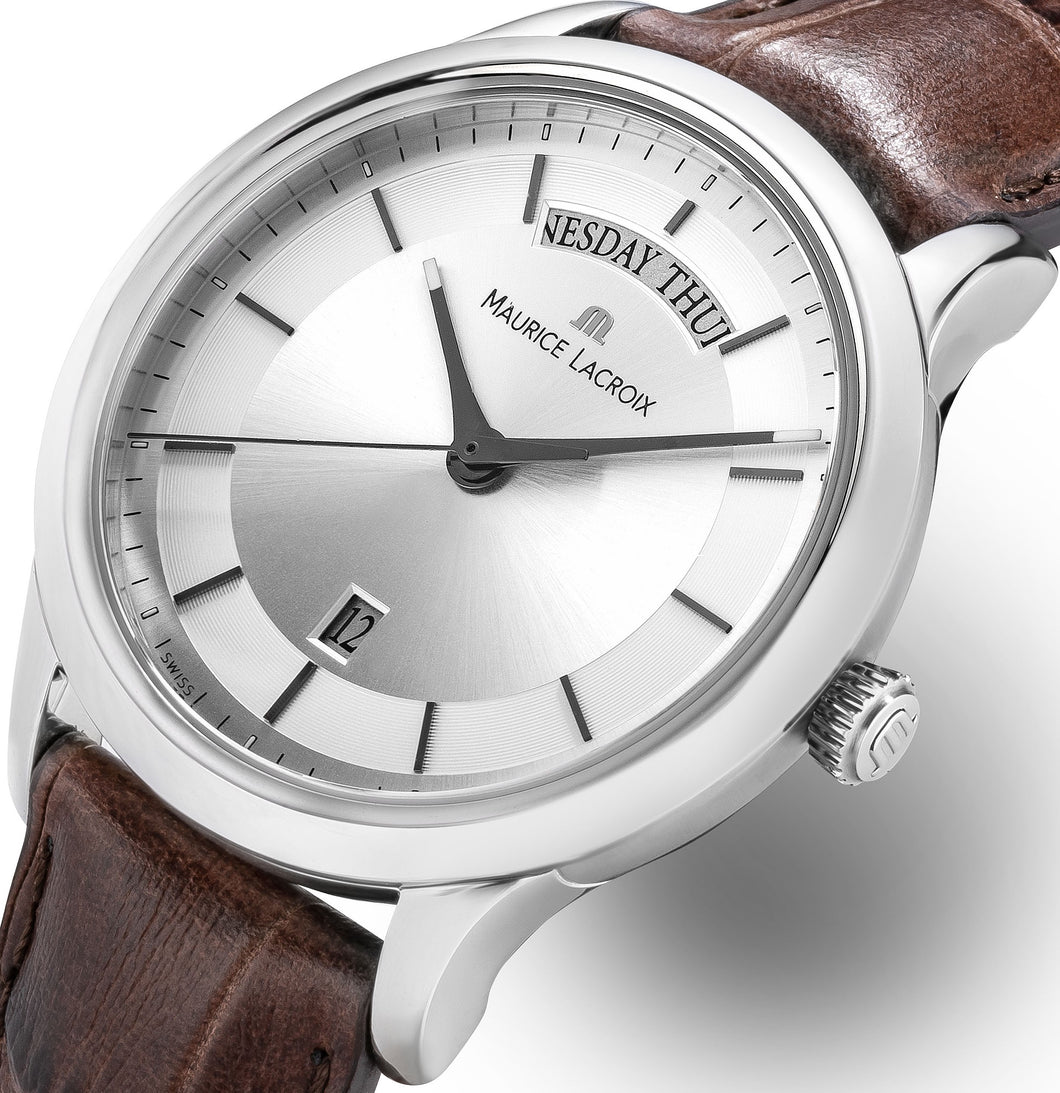 Maurice Lacroix Les Classiques Jour Date Herrenuhr LC1227 SS