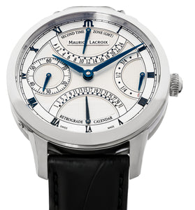 Maurice Lacroix Masterpiece Double Retrograde MP6578-SS001-131-1 Manufaktur Automatik Kaliber ML-191 NEU OVP. mit Box Papiere Anleitung Garantiekarte 2 Jahre internationale Hersteller-Garantie