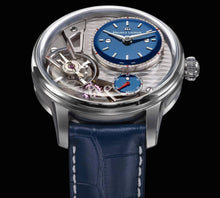 Laden Sie das Bild in den Galerie-Viewer, Maurice Lacroix Masterpiece Gravity Limited Blue MP6118-SS001-434-1 Automatik Herren-Armbanduhr NEU OVP. mit Box Papiere 2 Jahre Hersteller-Garantie Limitierte Ausführung 25 Jahre/250 Stück weltweit