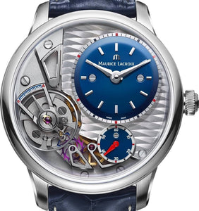 Maurice Lacroix Masterpiece Gravity Limited Blue MP6118-SS001-434-1 Automatik Herren-Armbanduhr NEU OVP. mit Box Papiere 2 Jahre Hersteller-Garantie Limitierte Ausführung 25 Jahre/250 Stück weltweit