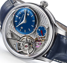 Laden Sie das Bild in den Galerie-Viewer, Maurice Lacroix Masterpiece Gravity Limited Blue MP6118-SS001-434-1 Automatik Herren-Armbanduhr NEU OVP. mit Box Papiere 2 Jahre Hersteller-Garantie Limitierte Ausführung 25 Jahre/250 Stück weltweit
