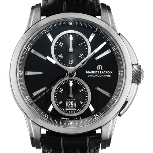 Maurice Lacroix Pontos Chronographe Automatique PT6178-SS001-330-1 Herrenuhr Chronograph mit ETA Valjoux 7750 Automatik Kaliber Swiss Made NEU OVP. Box Papiere 2 Jahre Garantie