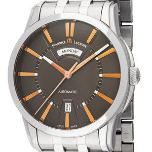 Maurice Lacroix Pontos Jour & Date | PT6158-SS002-03E-1 | Automatik Herren Uhr | Edelstahlband | Day-Date | NEU OVP | mit Box, Papiere, Anleitung, Garantiekarte, 2 Jahre Herstellergarantie