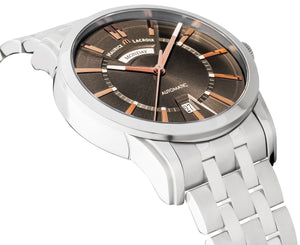 Maurice Lacroix Pontos Jour & Date | PT6158-SS002-03E-1 | Automatik Herren Uhr | Edelstahlband | Day-Date | NEU OVP | mit Box, Papiere, Anleitung, Garantiekarte, 2 Jahre Herstellergarantie