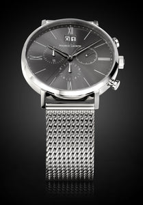 Maurice Lacroix Milanaise Edelstahl-Armband für Herren-Uhren aus feinem Stahl Metall Ersatzband SS002 für Eliros Les Classiques Pontos Masterpiece Breite 20 mm feingliedrig matt satiniert - Chronographen 24 - Luxusuhren günstig kaufen