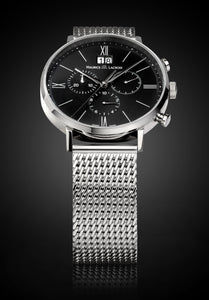 Maurice Lacroix Milanaise Edelstahl-Armband für Herren-Uhren aus feinem Stahl Metall Ersatzband SS002 für Eliros Les Classiques Pontos Masterpiece Breite 20 mm feingliedrig matt satiniert - Chronographen 24 - Luxusuhren günstig kaufen