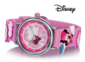 Disney Micky Maus Mini Mouse Minni Kinderuhr Mädchen-Armbanduhr pink mit Kautschukband - Chronographen 24 - Luxusuhren günstig kaufen