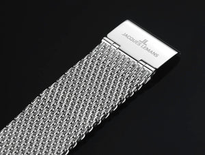 Jacques Lemans N-208 Edelstahl Band Ersatzband Milanaise Stahl 316L Stahlband feingliedrig 22 mm NEU OVP. mit 4 Federstegen
