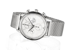 Jacques Lemans Nostalgie Classic Chronograph Herrenuhr ETA Valjoux 7750 N-208A Box Papiere Garantie - Chronographen 24 - Luxusuhren günstig kaufen