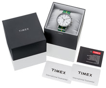 Laden Sie das Bild in den Galerie-Viewer, Timex Brazil Chronograph Herrenuhr TW2R26900 Stoppuhr Datum Textilband gelb grün NEU OVP. mit Box Papiere 2 Jahre Garantie