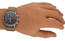 Laden Sie das Bild in den Galerie-Viewer, Timex Military MK1 Supernova Chronograph Aluminium Herrenuhr Textilband braun mit Stoppuhr mit Beleuchtung TW2T10700 NEU OVP. BOX PAPIERE